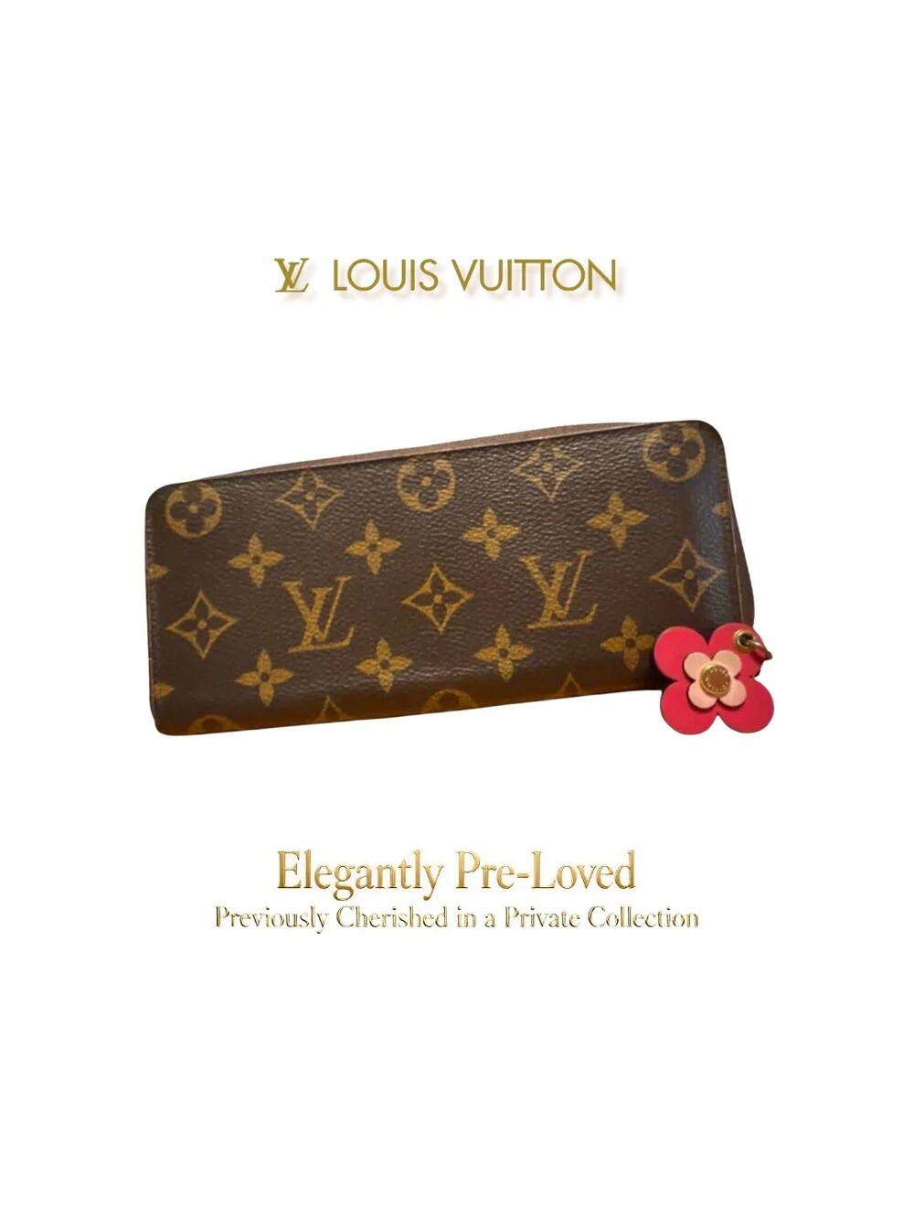 Louis Vuitton Monogram Clemence Wallet "Blooming Flowers" or "Flower Charm" edit
